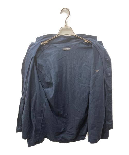 EMPORIO ARMANI（エンポリオ アルマーニ）EMPORIO ARMANI (エンポリオ アルマーニ) パジャマシャツセットアップ ネイビー サイズ:Lの古着・服飾アイテム