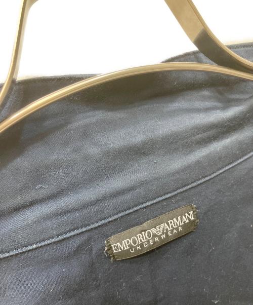 EMPORIO ARMANI（エンポリオ アルマーニ）EMPORIO ARMANI (エンポリオ アルマーニ) パジャマシャツセットアップ ネイビー サイズ:Lの古着・服飾アイテム