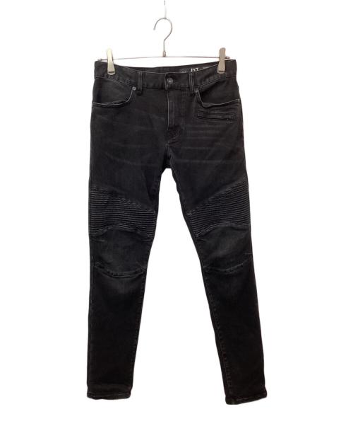 ARMANI EXCHANGE（アルマーニ エクスチェンジ）ARMANI EXCHANGE (アルマーニ エクスチェンジ) スキニーバイカーデニムパンツ ブラック サイズ:W30の古着・服飾アイテム