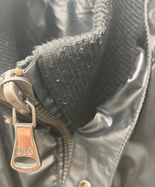DOLCE & GABBANA（ドルチェ＆ガッバーナ）DOLCE & GABBANA (ドルチェ＆ガッバーナ) スタンドカラーナイロンブルゾン ブラック サイズ:46の古着・服飾アイテム
