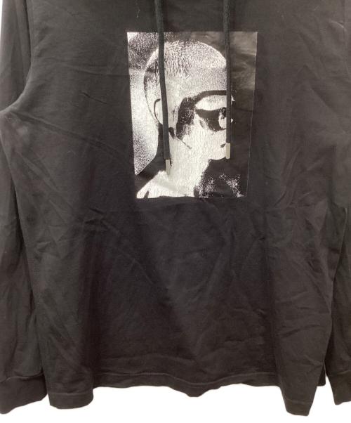 DIESEL（ディーゼル）DIESEL (ディーゼル) グラフィックブリントフーディー ブラック サイズ:Lの古着・服飾アイテム