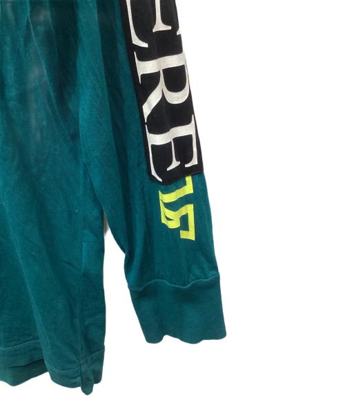 DIESEL（ディーゼル）DIESEL (ディーゼル) グラフィックプリントフーディー グリーン サイズ:Sの古着・服飾アイテム