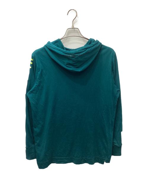 DIESEL（ディーゼル）DIESEL (ディーゼル) グラフィックプリントフーディー グリーン サイズ:Sの古着・服飾アイテム