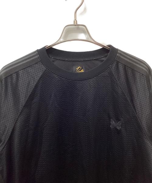 Needles（ニードルズ）Needles (ニードルズ) STUDIOUS (ステュディオス) 別注 Track L/S Crew Nack（トラックロングスリーブクルー） ブラック サイズ:Lの古着・服飾アイテム