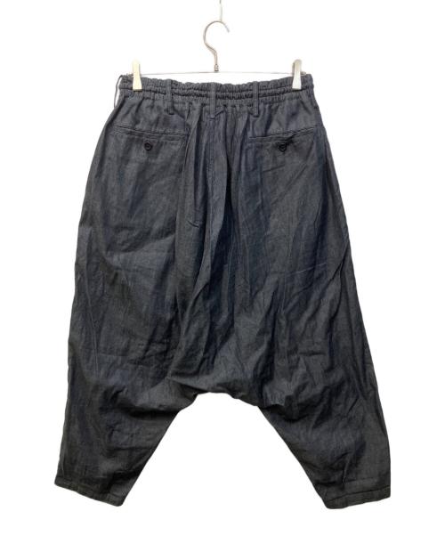 Yohji Yamamoto pour homme（ヨウジヤマモト プールオム）Yohji Yamamoto pour homme (ヨウジヤマモト プールオム) Cotton Salsa Elastic Pants/コットンサルサエラスティックパンツ ネイビー サイズ:2の古着・服飾アイテム