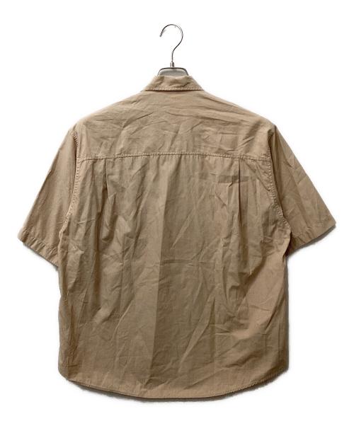 AURALEE（オーラリー）AURALEE (オーラリー) Washed FINX TWILL BIG Half sleeved（ウォッシュドフィンクスツイルビッグハーフスリーブド）シャツ ブラウン サイズ:3の古着・服飾アイテム