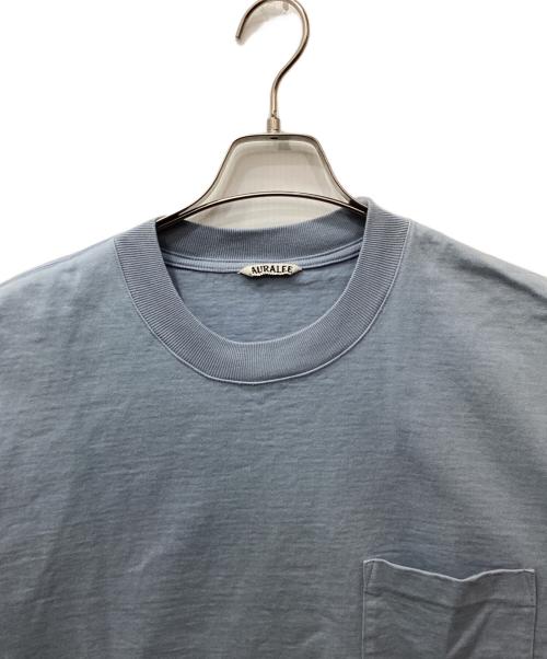 AURALEE（オーラリー）AURALEE (オーラリー) HEAVY WEIGHT TEE（ヘビーウェイトティー） ブルー サイズ:4の古着・服飾アイテム