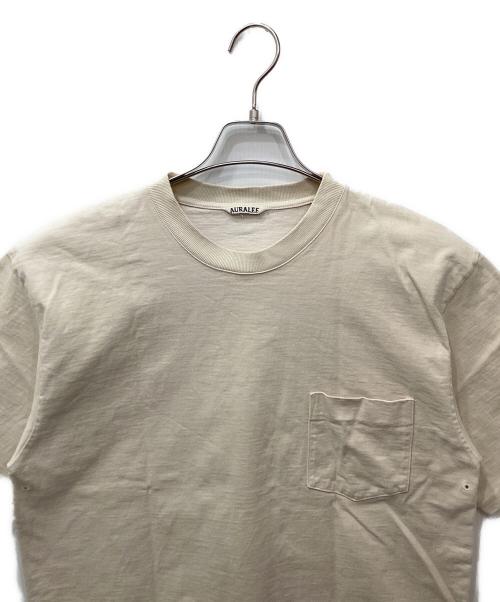 AURALEE（オーラリー）AURALEE (オーラリー) STAND-UP TEE（スタンドアップティー） ベージュ サイズ:4の古着・服飾アイテム