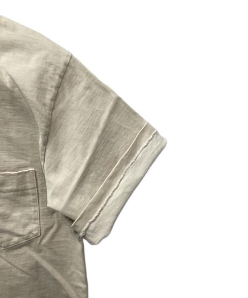 AURALEE（オーラリー）AURALEE (オーラリー) STAND-UP TEE（スタンドアップティー） ベージュ サイズ:4の古着・服飾アイテム