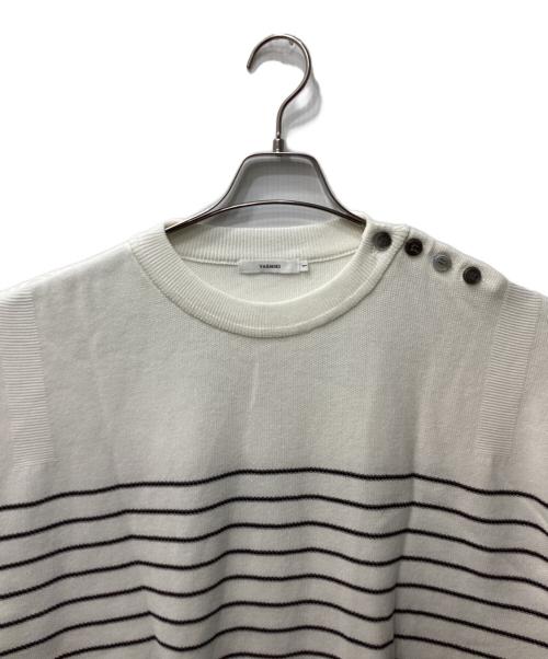 yashiki（ヤシキ）yashiki (ヤシキ) Funaato Knit（フナアトニット） ホワイト サイズ:1の古着・服飾アイテム