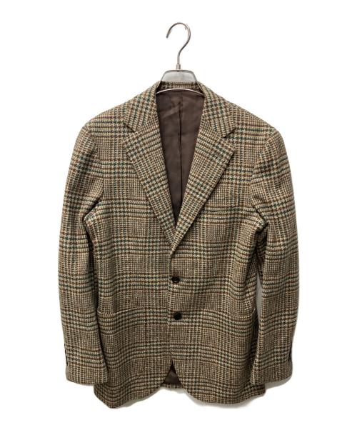 BEAMS F（ビームスエフ）BEAMS F (ビームスエフ) ウールシルクツイートジャケット ベージュ サイズ:44の古着・服飾アイテム