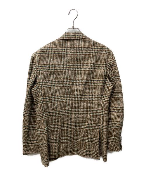 BEAMS F（ビームスエフ）BEAMS F (ビームスエフ) ウールシルクツイートジャケット ベージュ サイズ:44の古着・服飾アイテム