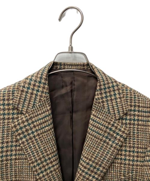 BEAMS F（ビームスエフ）BEAMS F (ビームスエフ) ウールシルクツイートジャケット ベージュ サイズ:44の古着・服飾アイテム
