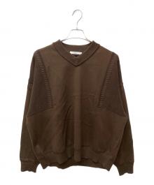 yashiki（ヤシキ）の古着「Ryoshu V neck Knit」｜ブラウン