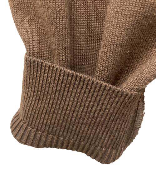 yashiki（ヤシキ）YASHIKI (ヤシキ) Ryoshu V neck Knit ブラウン サイズ:１の古着・服飾アイテム