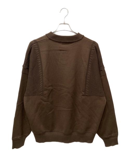 yashiki（ヤシキ）YASHIKI (ヤシキ) Ryoshu V neck Knit ブラウン サイズ:１の古着・服飾アイテム