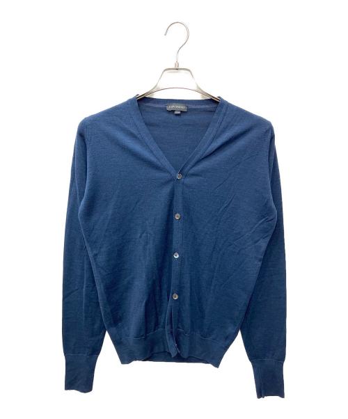 JOHN SMEDLEY（ジョンスメドレー）JOHN SMEDLEY (ジョンスメドレー) メリノウールカーディガン ネイビー サイズ:Sの古着・服飾アイテム
