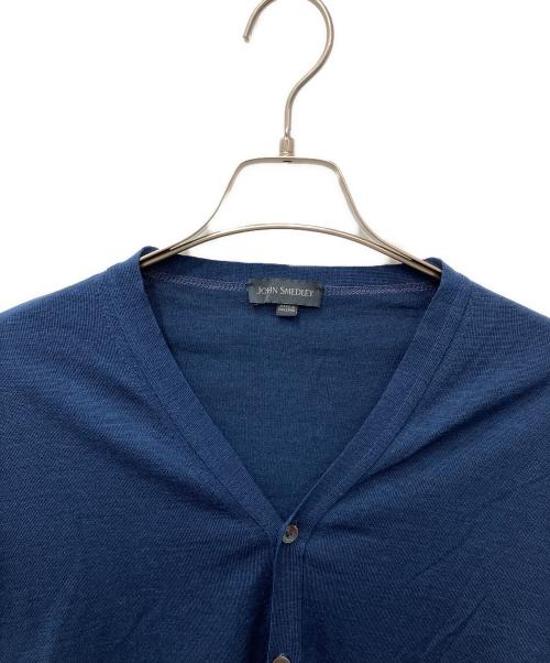 JOHN SMEDLEY（ジョンスメドレー）JOHN SMEDLEY (ジョンスメドレー) メリノウールカーディガン ネイビー サイズ:Sの古着・服飾アイテム