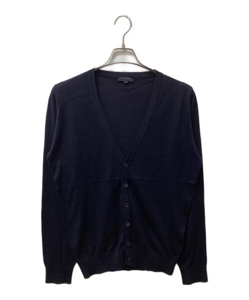 JOHN SMEDLEY（ジョンスメドレー）JOHN SMEDLEY (ジョンスメドレー) ウールVネックカーディガン ネイビー サイズ:Sの古着・服飾アイテム
