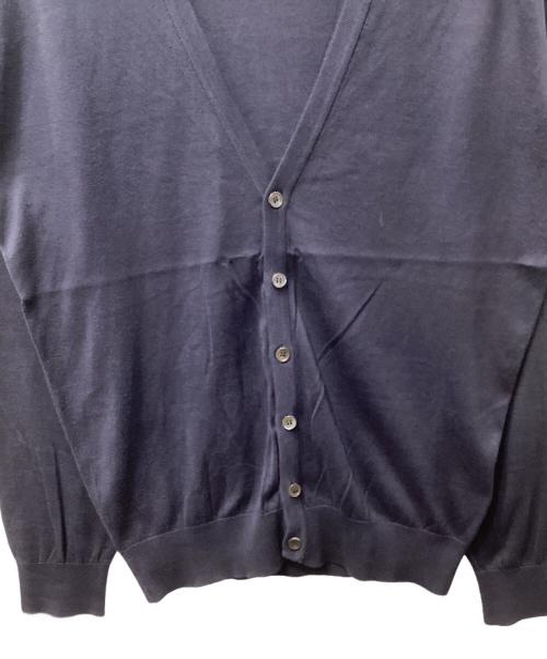 JOHN SMEDLEY（ジョンスメドレー）JOHN SMEDLEY (ジョンスメドレー) ウールVネックカーディガン ネイビー サイズ:Sの古着・服飾アイテム