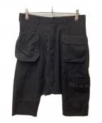 COMME des GARCONS HOMME PLUSコムデギャルソンオムプリュス）の古着「ウールサルエルショーツ」｜ブラック