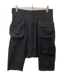 COMME des GARCONS HOMME PLUS（コムデギャルソンオムプリュス）の古着「ウールサルエルショーツ」｜ブラック
