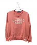 POLO RALPH LAURENポロ・ラルフローレン）の古着「ダメージライクスウェット」｜ピンク