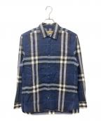 BURBERRYバーバリー）の古着「Stretch Cotton Poplin Shirt」｜ブルー