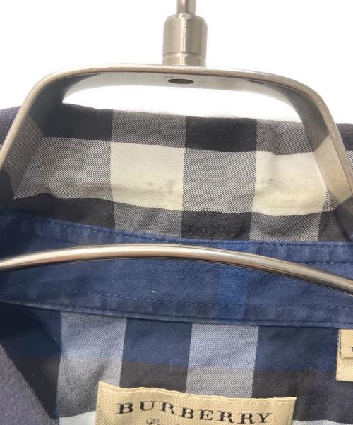 BURBERRY（バーバリー）BURBERRY (バーバリー) Stretch Cotton Poplin Shirt ブルー サイズ:Mの古着・服飾アイテム