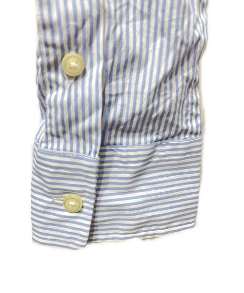 POLO RALPH LAUREN（ポロ・ラルフローレン）POLO RALPH LAUREN (ポロ・ラルフローレン) ストライプシャツ ブルー サイズ:４の古着・服飾アイテム