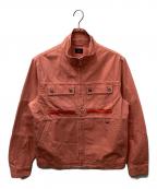 LACOSTEラコステ）の古着「ジップワークジャケット」｜ピンク