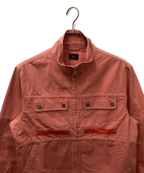 LACOSTE（ラコステ）LACOSTE (ラコステ) ジップワークジャケット ピンク サイズ:52の古着・服飾アイテム