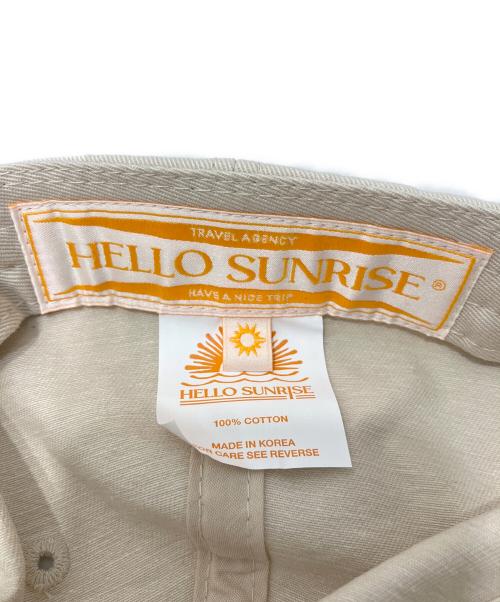 HELLO SUNRISE（ハロー サンライズ）HELLO SUNRISE (ハロー サンライズ) Balansa (バランサ) コラボ刺繍キャップ ベージュの古着・服飾アイテム