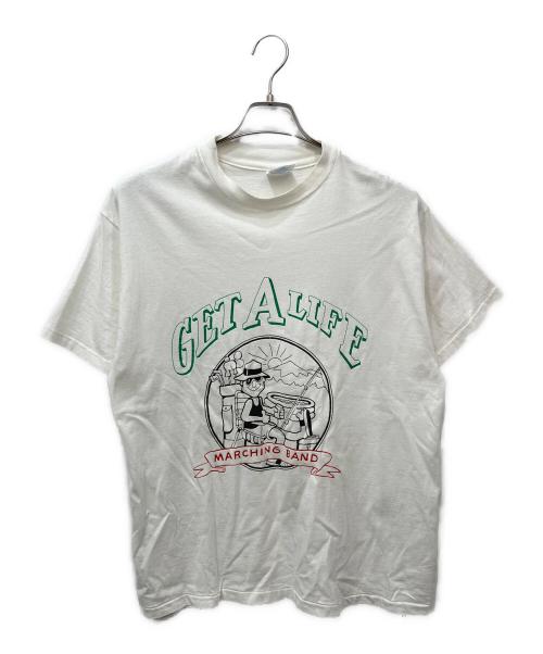 Hanes（ヘインズ）Hanes (ヘインズ) 90'sプリントTシャツ ホワイト サイズ:Lの古着・服飾アイテム