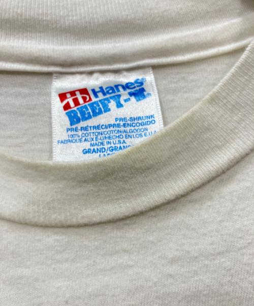 Hanes（ヘインズ）Hanes (ヘインズ) 90'sプリントTシャツ ホワイト サイズ:Lの古着・服飾アイテム