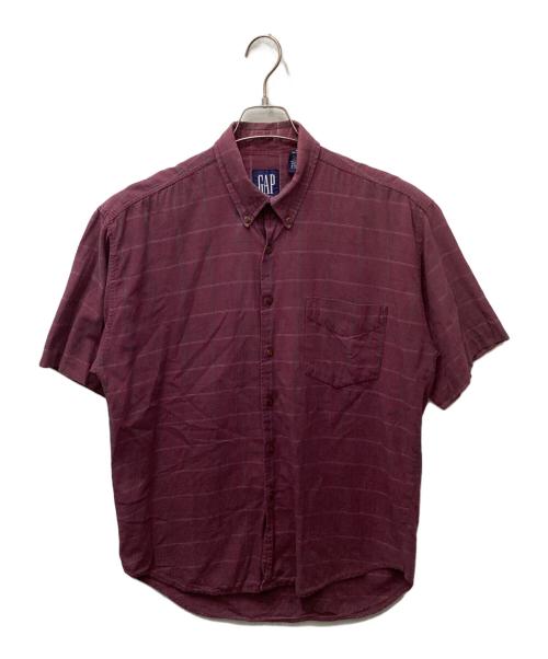 GAP（ギャップ）GAP (ギャップ) BDチェックシャツ パープル サイズ:Mの古着・服飾アイテム
