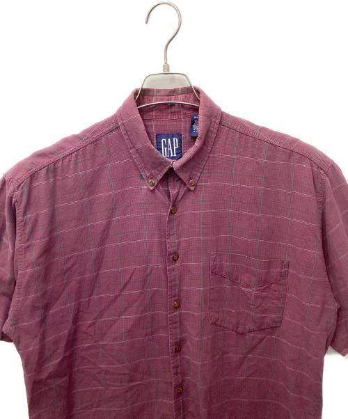 GAP（ギャップ）GAP (ギャップ) BDチェックシャツ パープル サイズ:Mの古着・服飾アイテム