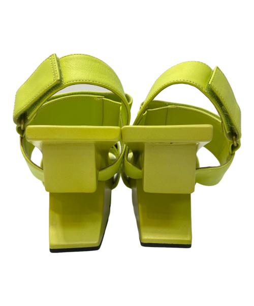 ISSEY MIYAKE（イッセイミヤケ）ISSEY MIYAKE (イッセイミヤケ) UNITED NUDE (ユナイテッドヌード) ROCK/ロックサンダル 黄緑 サイズ:36の古着・服飾アイテム
