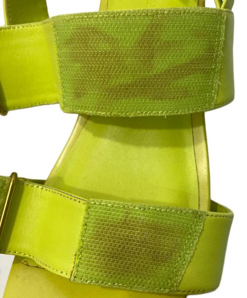 ISSEY MIYAKE（イッセイミヤケ）ISSEY MIYAKE (イッセイミヤケ) UNITED NUDE (ユナイテッドヌード) ROCK/ロックサンダル 黄緑 サイズ:36の古着・服飾アイテム