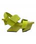 中古・古着 ISSEY MIYAKE (イッセイミヤケ) UNITED NUDE (ユナイテッドヌード) ROCK/ロックサンダル 黄緑 サイズ:36：13000円