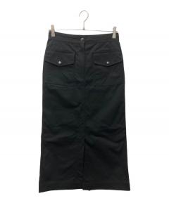 レッドヴァレンティノ ロングスカート 黒 ブラック ナイロン 38 C5634 中古・古着通販】RED VALENTINO (レッドヴァレンティノ) Aライン