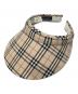 BURBERRY GOLF（バーバリーゴルフ）の古着「ノバチェックサンバイザー」｜ベージュ