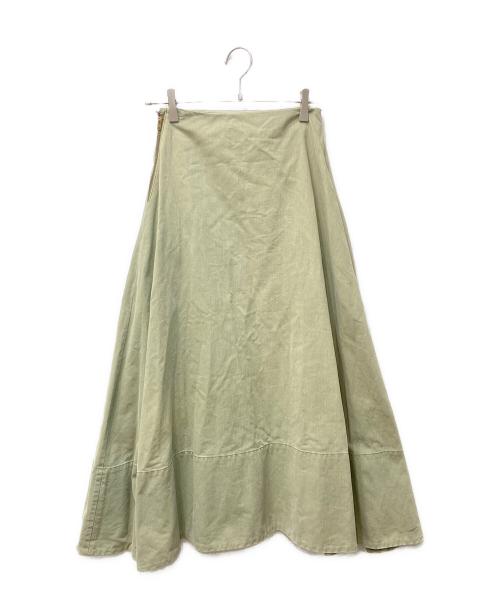 MADISON BLUE（マディソンブルー）MADISON BLUE (マディソンブルー) BACK SATIN MAXI FLARE SKIRT ブラック サイズ:００の古着・服飾アイテム