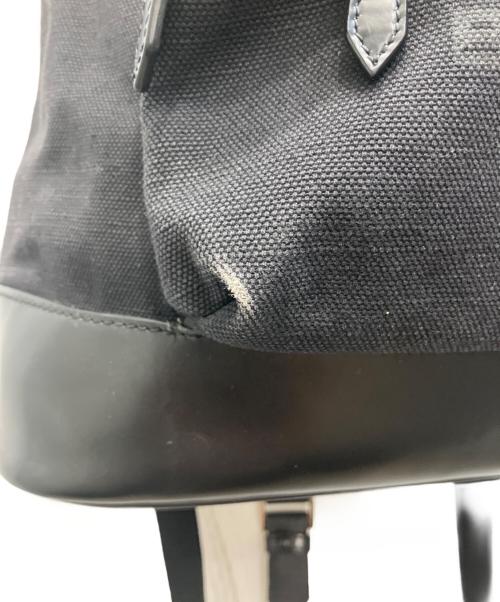 BALENCIAGA（バレンシアガ）BALENCIAGA (バレンシアガ) Canvas Leather Backpack/キャンバスレザーバックパック ブラックの古着・服飾アイテム