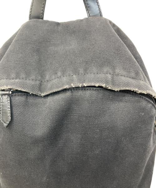 BALENCIAGA（バレンシアガ）BALENCIAGA (バレンシアガ) Canvas Leather Backpack/キャンバスレザーバックパック ブラックの古着・服飾アイテム