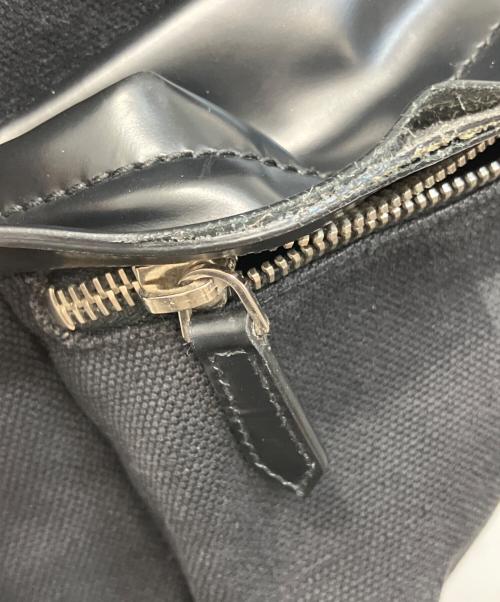 BALENCIAGA（バレンシアガ）BALENCIAGA (バレンシアガ) Canvas Leather Backpack/キャンバスレザーバックパック ブラックの古着・服飾アイテム