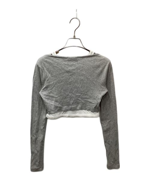 ALEXANDER WANG（アレキサンダー・ワン）ALEXANDER WANG (アレキサンダー・ワン) ドッキングカーディガン グレー サイズ:XSの古着・服飾アイテム