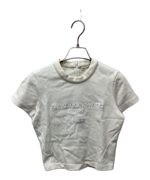 ALEXANDER WANG（アレキサンダー・ワン）ALEXANDER WANG (アレキサンダー・ワン) バッグジップミニTシャツ アイボリーの古着・服飾アイテム