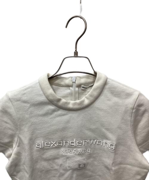 ALEXANDER WANG（アレキサンダー・ワン）ALEXANDER WANG (アレキサンダー・ワン) バッグジップミニTシャツ アイボリーの古着・服飾アイテム