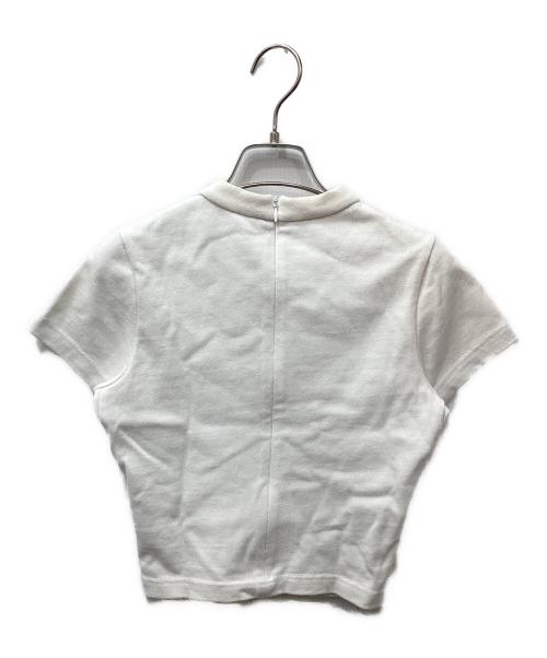 ALEXANDER WANG（アレキサンダー・ワン）ALEXANDER WANG (アレキサンダー・ワン) バッグジップミニTシャツ アイボリーの古着・服飾アイテム